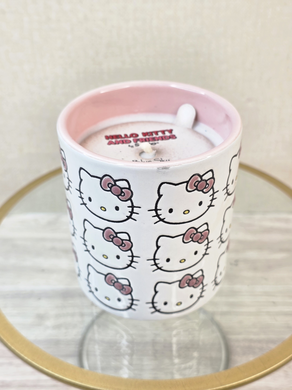 New Hello Kitty Pink Sanrio Candle Pink Berry Frappe
